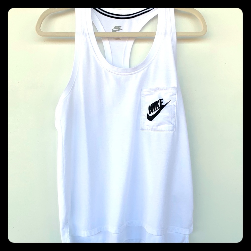 Nike Racerback Tank White Size Medium